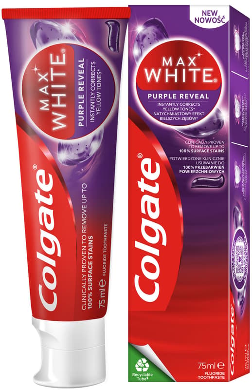 Colgate Max White Purple Reveal Pasta de dinti pentru albire