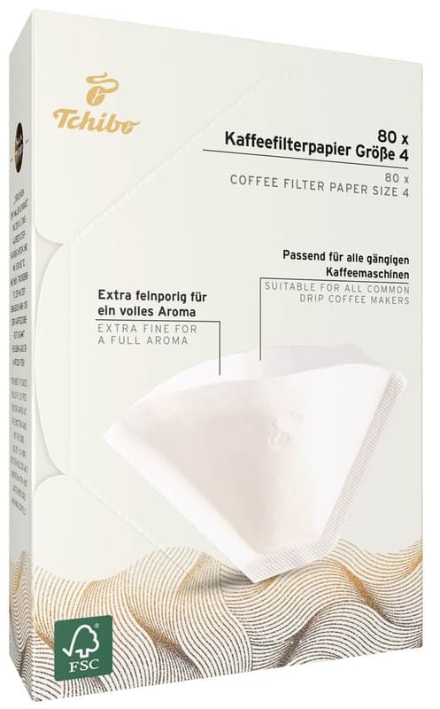 Tchibo Filtre albe de hartie, marimea 4 FSC Mix