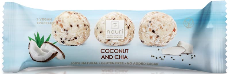 Nouri Trufe cocos si chia 3 bucati