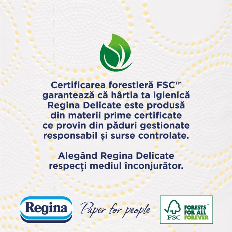 Regina Delicate Chamomile Toilet Paper, 8 rolls, 3-ply