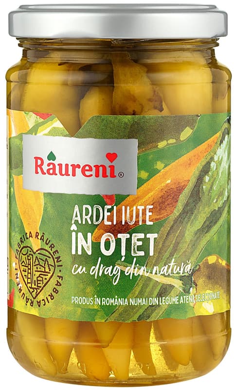 Raureni Hot Peppers in Vinegar
