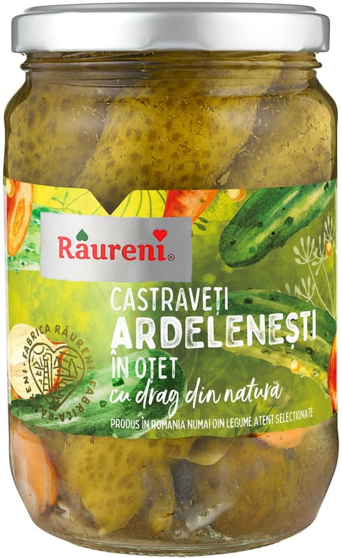 Raureni Ardeleni Gherkins in vinegar