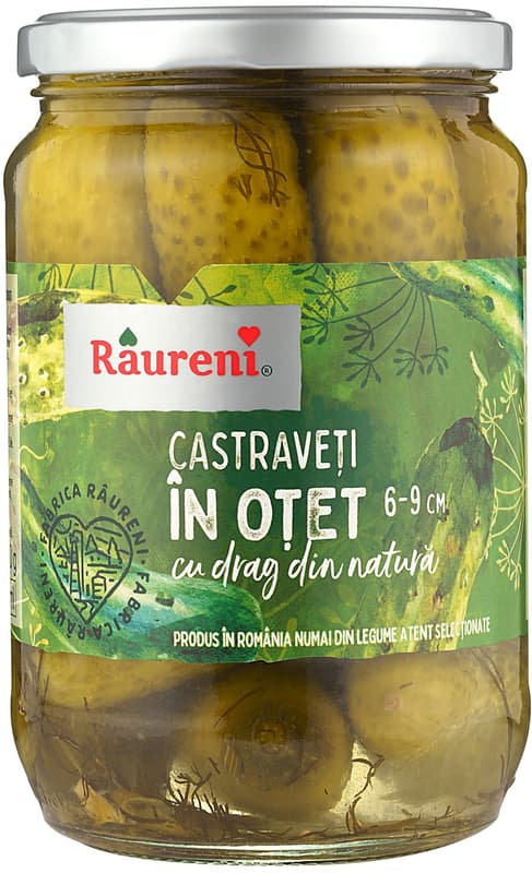 Raureni Gherkins in vinegar 6-9 cm