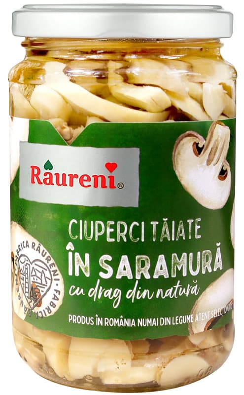 Raureni Mushrooms Cut in Brine