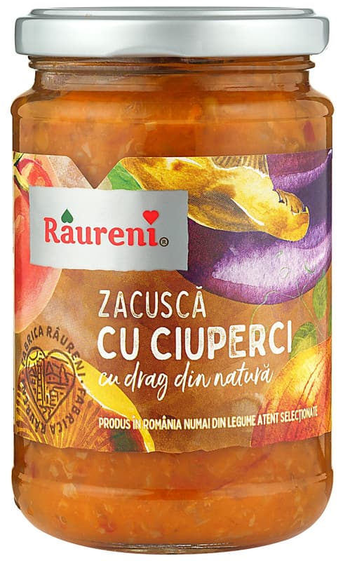 Raureni Zacusca cu ciuperci