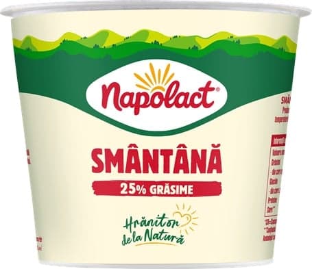 Napolact Sour Cream Prima 25% Glass