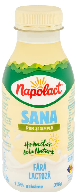 Napolact Sana fara lactoza 1.5% grasime PET