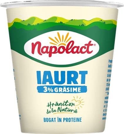 Napolact Numa Bun Yogurt 3% Fat Glass