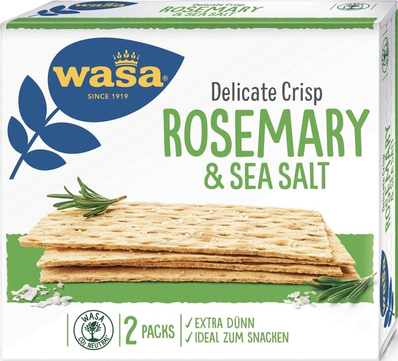 Wasa Crispy Bread with Rosemary and Sea Salt