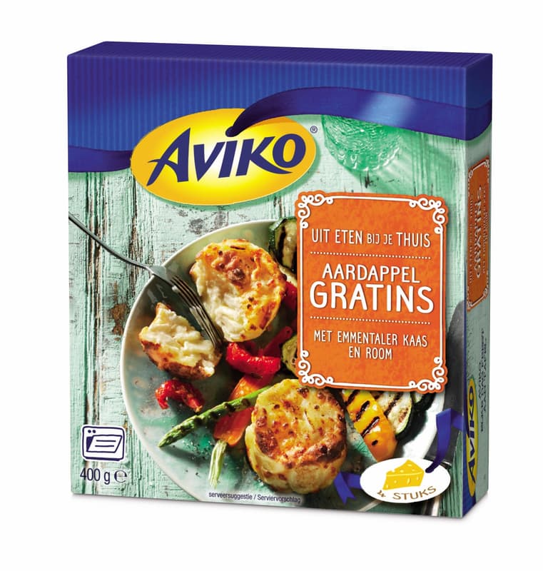 Aviko Potato Gratin with Cream and Emmental Cheese