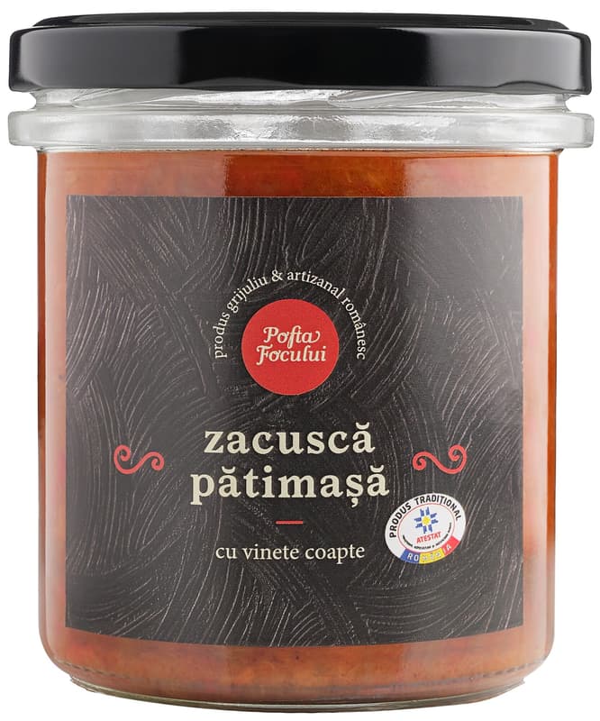 Pofta Focului Spicy spread with roasted eggplants