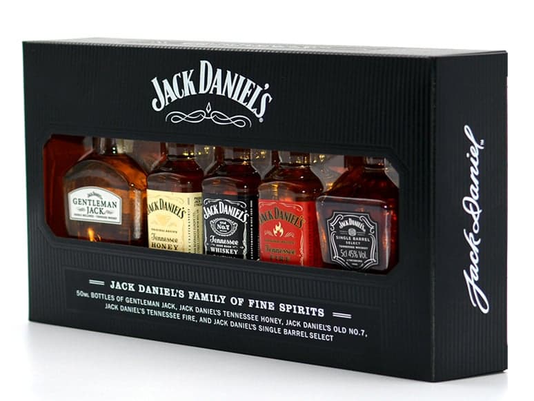 Jack Daniel's Tennessee Whiskey family of brands miniatures 5x0.05l, 40%