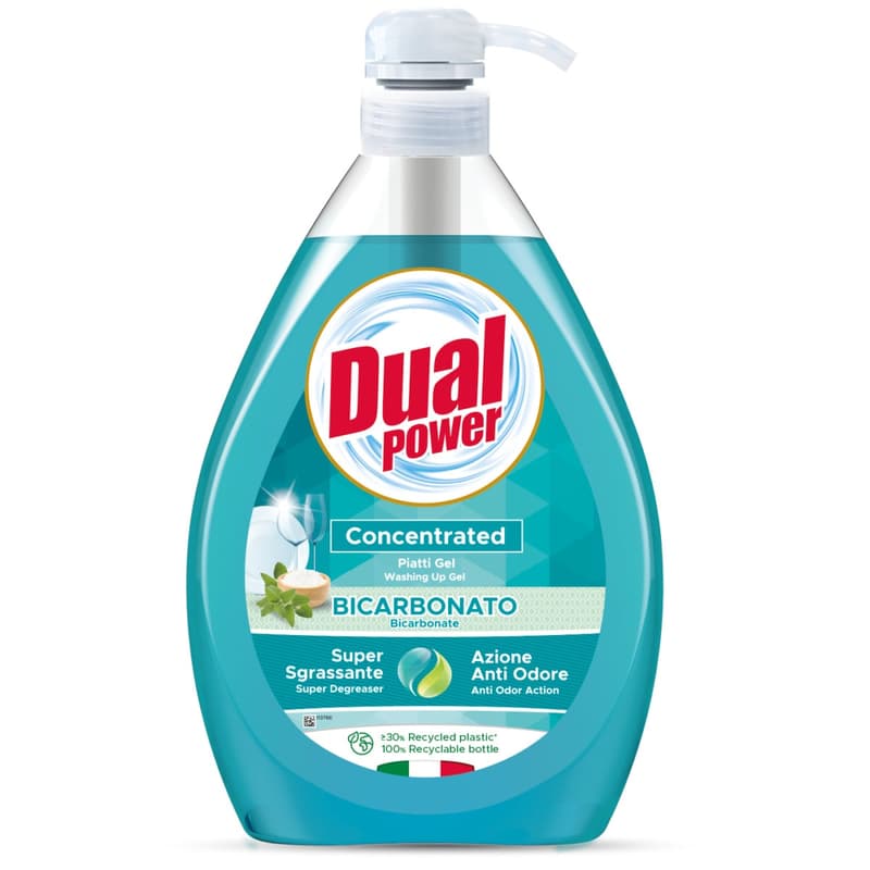 Dual power detergent de vase manual - bicarbonat si salvie conc./dispenser