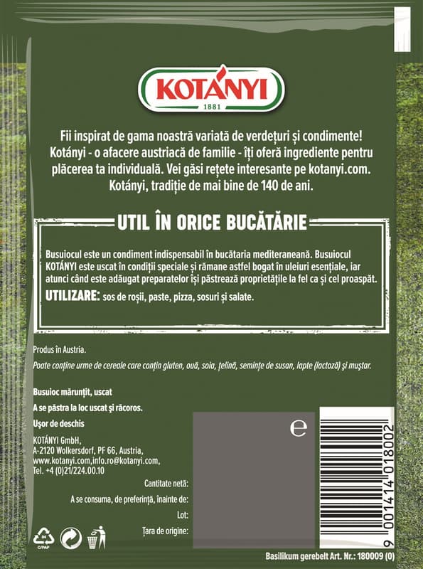 Kotanyi Basil chopped