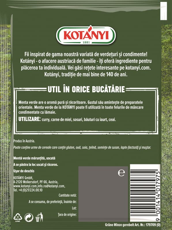 Kotanyi Menta verde