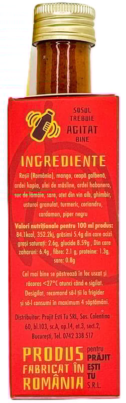 Caine Rau Habanero Pepper Hot Sauce