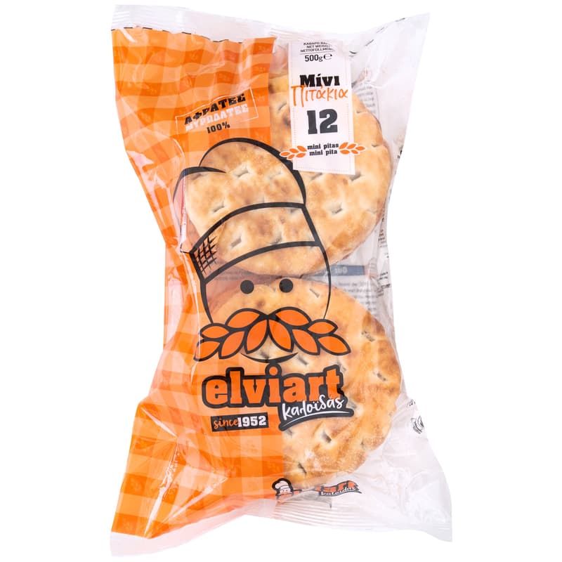 Elviart mini Pita greceasca congelata,12 buc