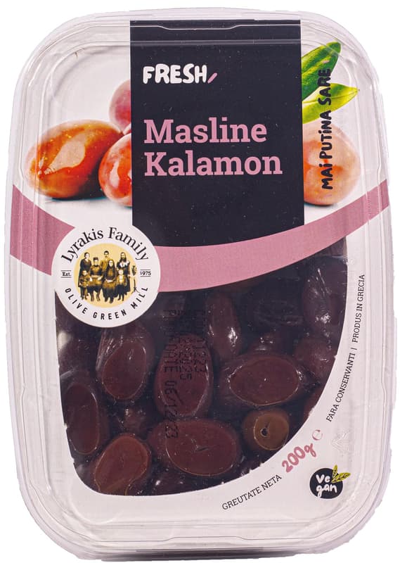 Lyrakis Kalamon Olives marinated in extra virgin olive oil