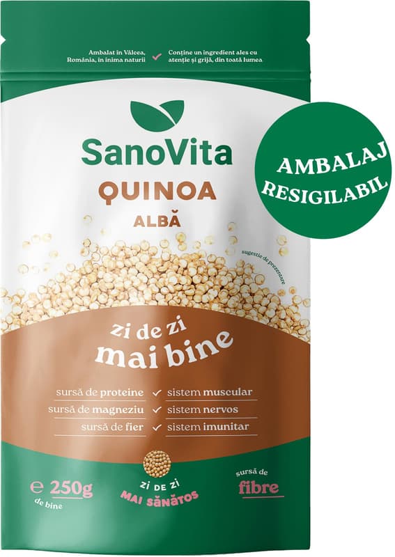 Sanovita Quinoa alba cu zipper