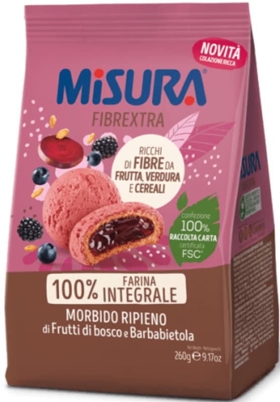 Misura Whole Wheat Biscuits with Berries, Beetroot and Grapes