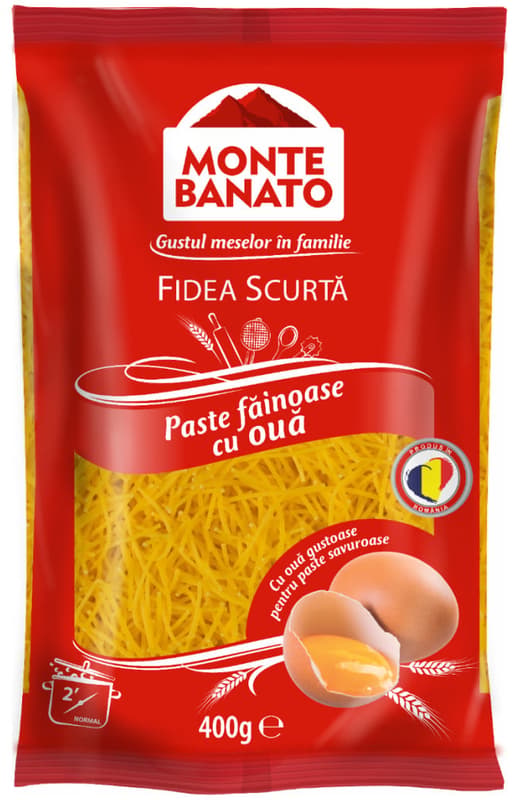 Monte Banato Fidea scurta cu ou