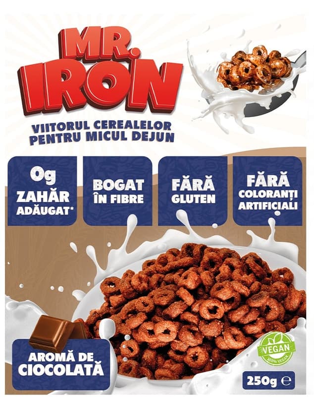 MisterIron Cereale EnergyBlend fara zahar - ciocolata