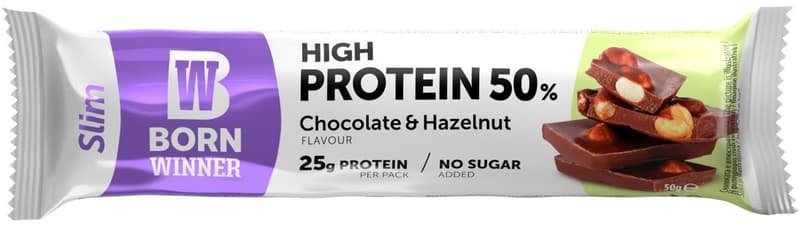 Born Winner Slim Baton High Protein 50% with chocolate-hazelnut sugar free