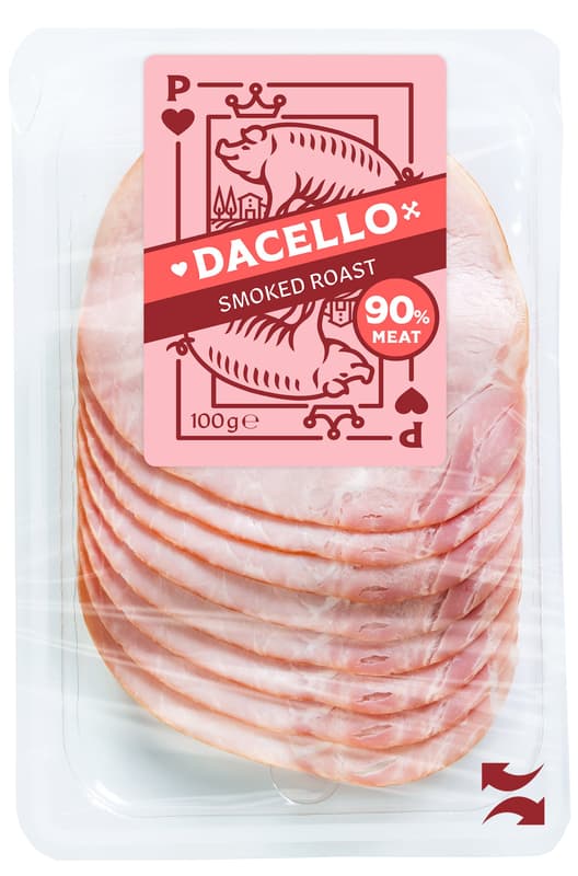Dacello Sunca presata afumata, 90% carne
