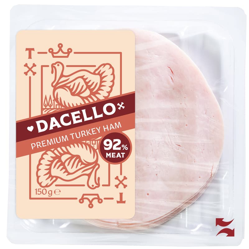 DACELLO Sunca premium de curcan, 92% carne