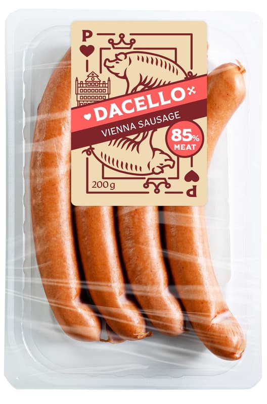 Dacello Crenvursti vienezi 85% carne