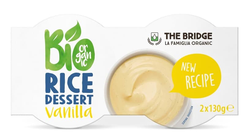 The Bridge ECO Desert din orez cu vanilie 2x130g