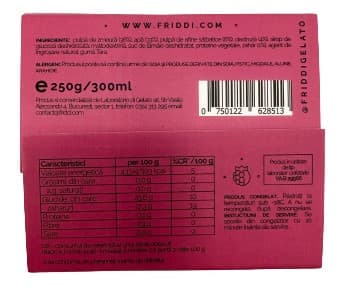 Friddi Ice cream with raspberries and blueberries