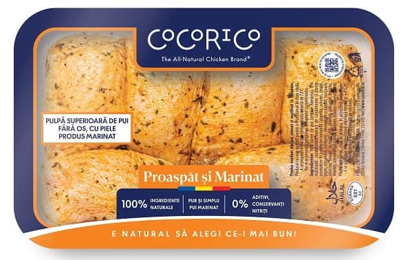 COCORICO Pulpe de pui marinate parte superioara, dezosata, cu piele