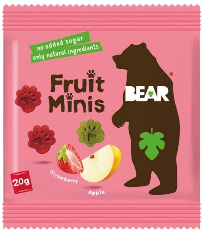 Bear Dino Strawberry and Apple Fruit Snacks (12+)