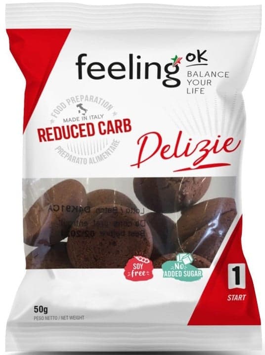 FeelingOK Biscuiti Low-Carb Delizie cu cacao