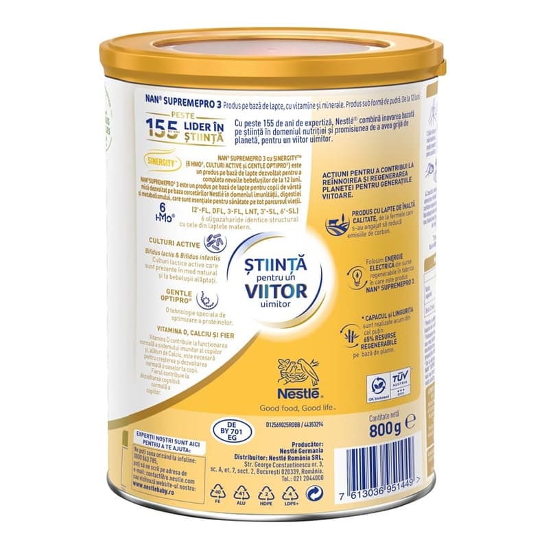 NESTLE NAN LAPTE PRAF SUPREMEPRO 3 800G