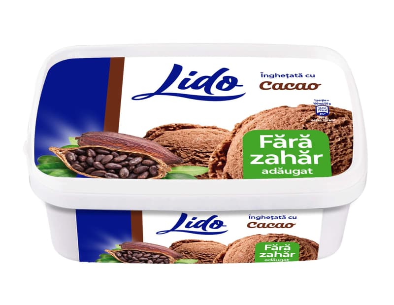 Lido Diet Cocoa ice-cream with no added sugar