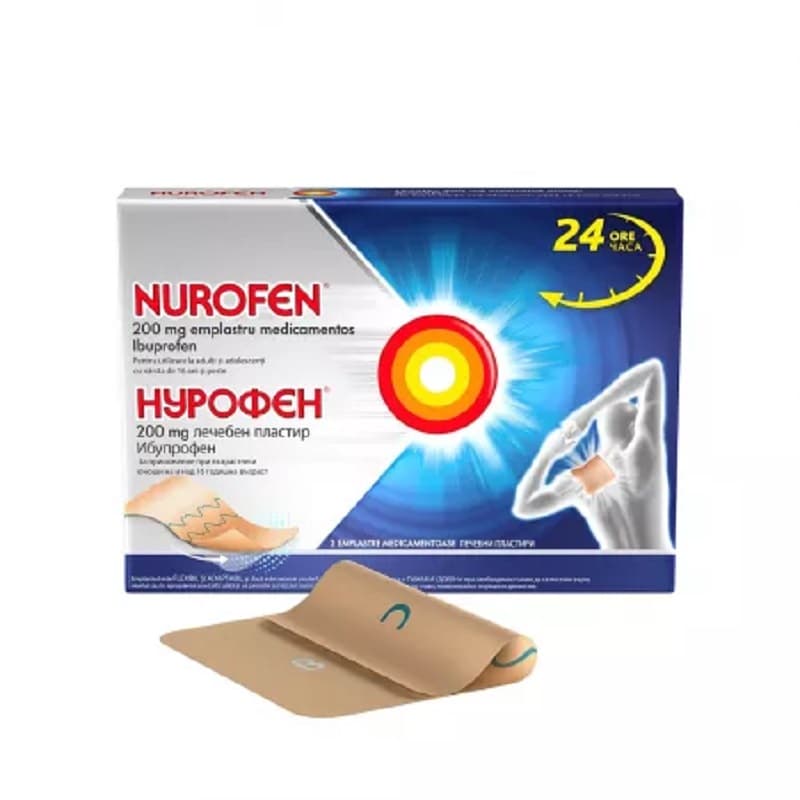 NUROFEN 200MG EMPLASTRU MED 2BUC