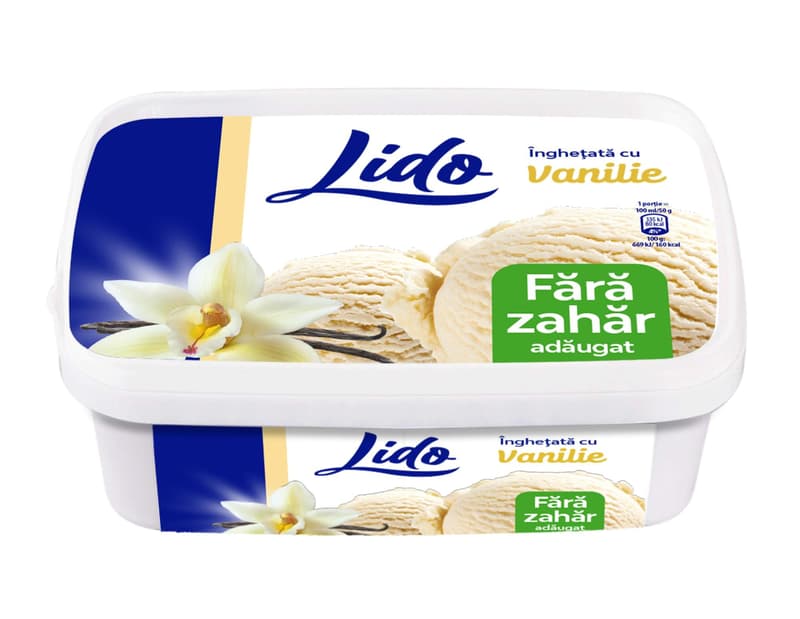 Lido Diet Vanilie Inghetata de vanilie fara zahar adaugat