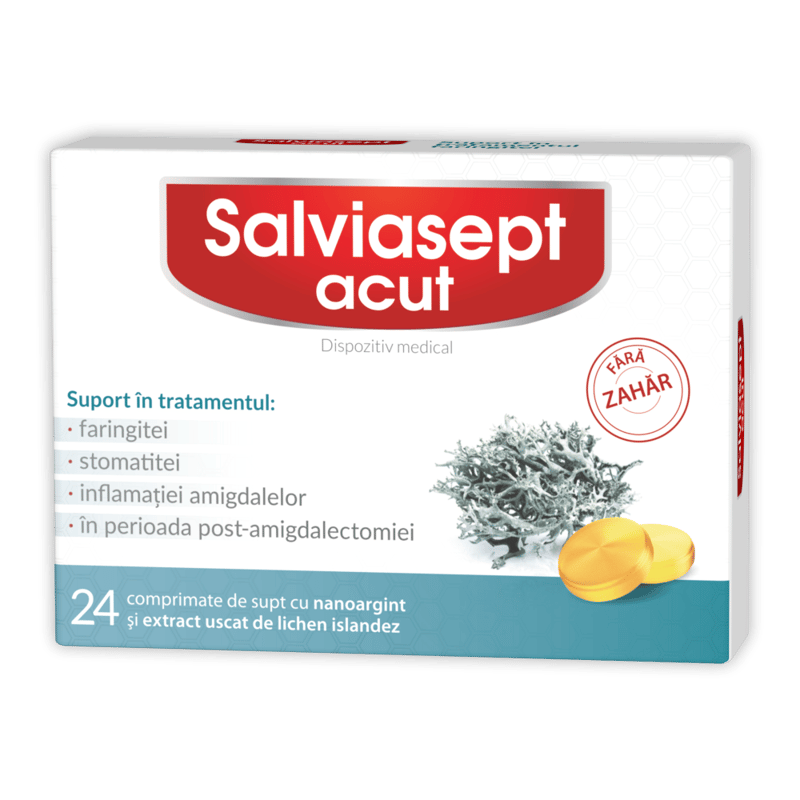 ZDROVIT SALVIASEPT ACUT FARA ZAHAR 24 COMPRIMATE DE SUPT + 20%
