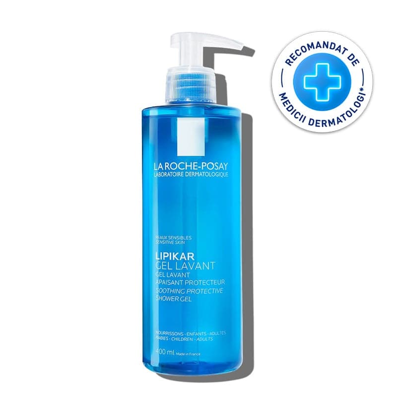 LA ROCHE POSAY LIPIKAR GEL DE SPALARE PIELE SENSIBILA / USCATA BEBELUSI COPII ADULTI 400ML