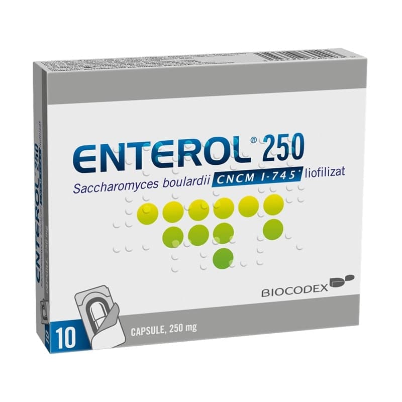 ENTEROL 250MG 10 CAPSULES BIOCODEX