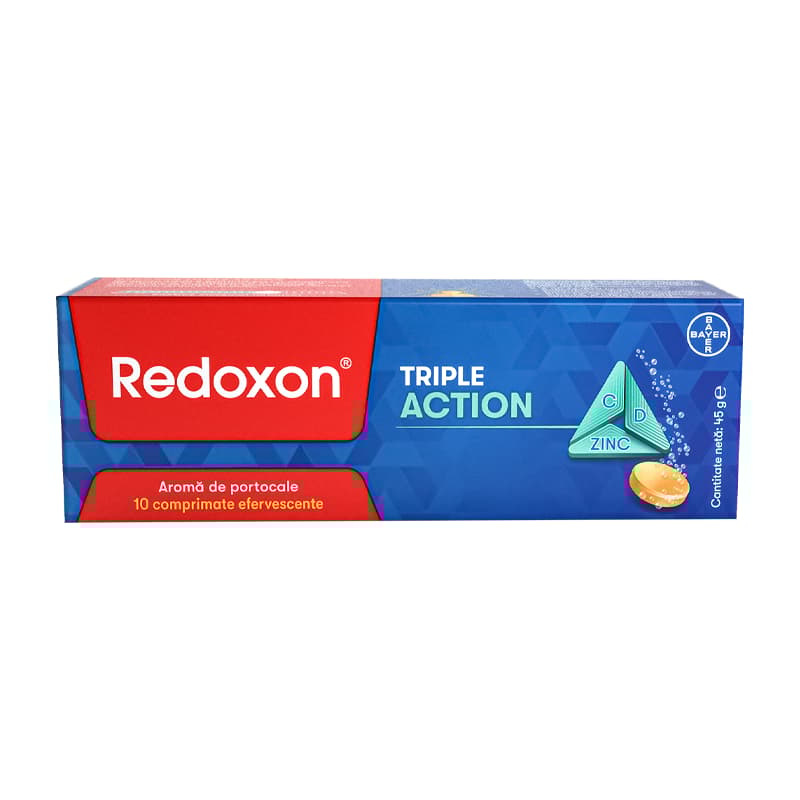 REDOXON TRIPLE ACTION 10 EFFERVESCENT TABLETS