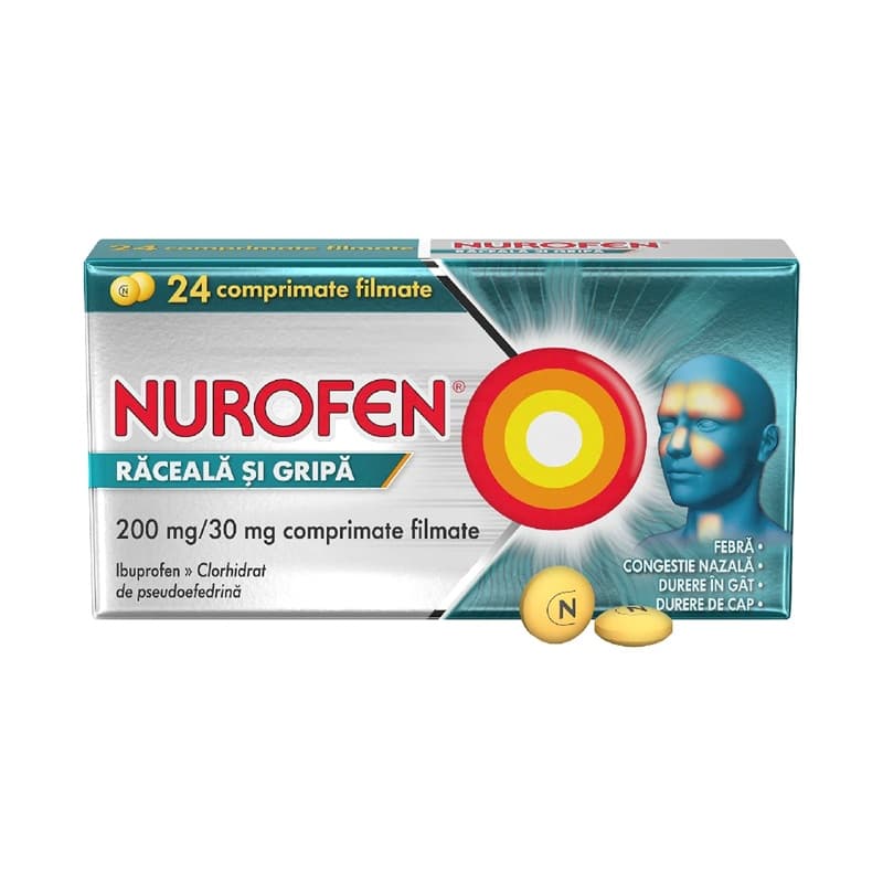 NUROFEN RACEALA SI GRIPA 24 COMPRIMATE FILMATE