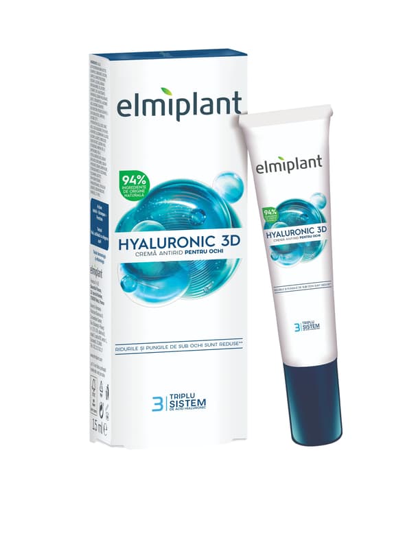 Elmiplant Hyaluronic 3D Crema antirid de ochi