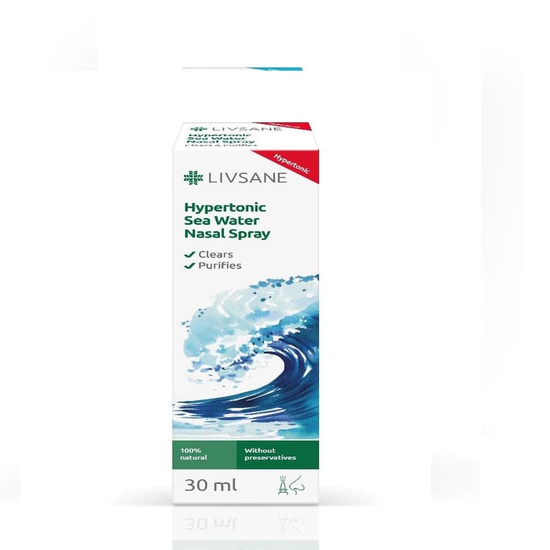 LIVSANE NASAL SPRAY WITH HYPERTONIC SEA WATER