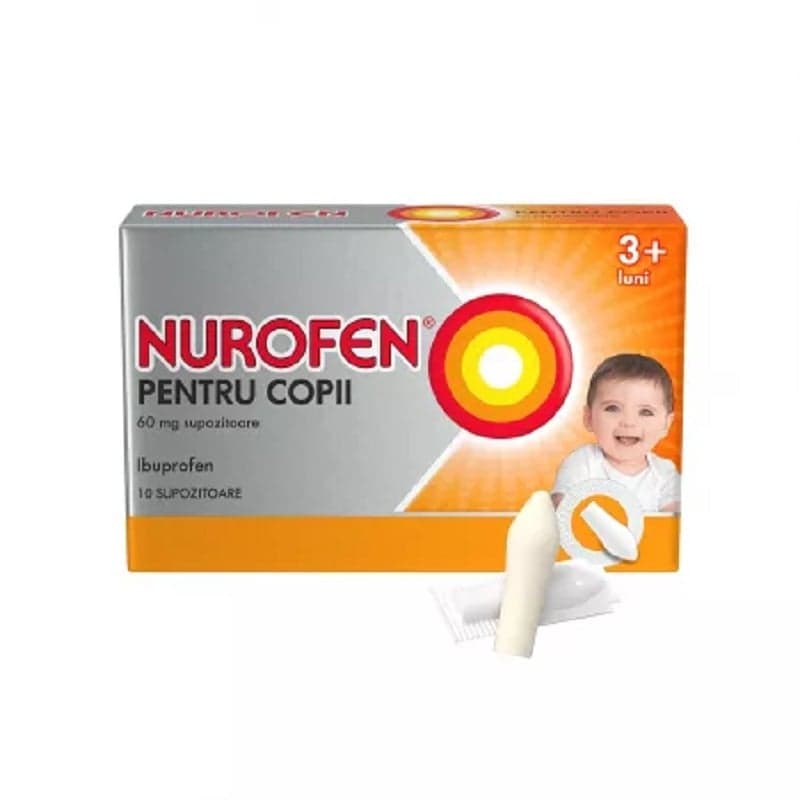 NUROFEN COPII 60MG SUPOZITOARE 10BUC