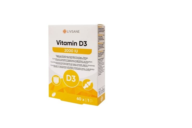 LIVSANE D3 2000MG 60 CAPSULES