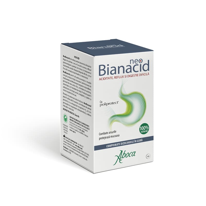 ABOCA NEOBIANACID ACIDITATE SI REFLUX 45 TABLETE