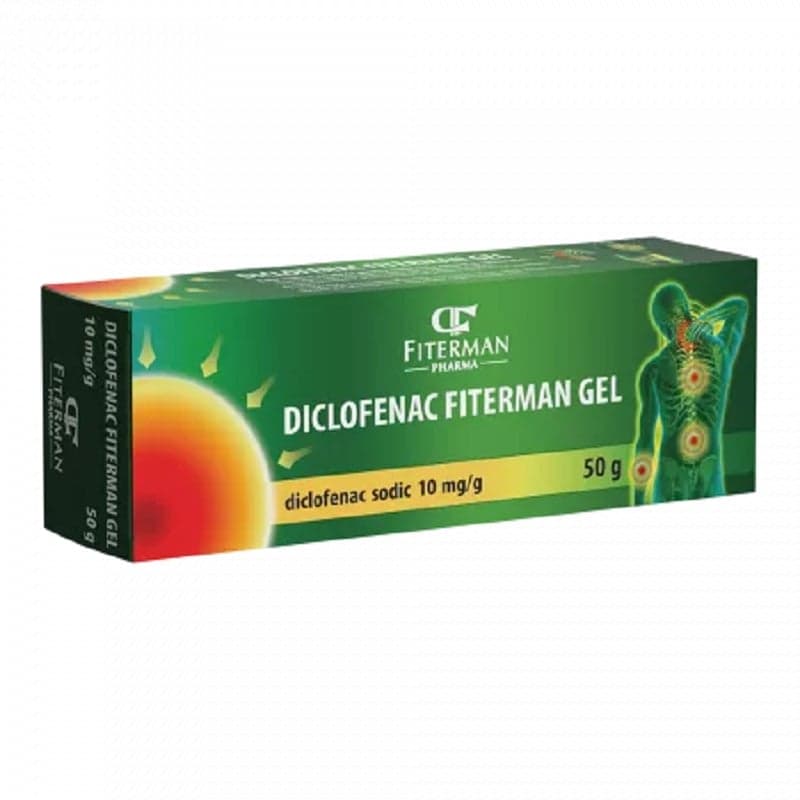 DICLOFENAC 10MG/G GEL X 50G FITERMAN
